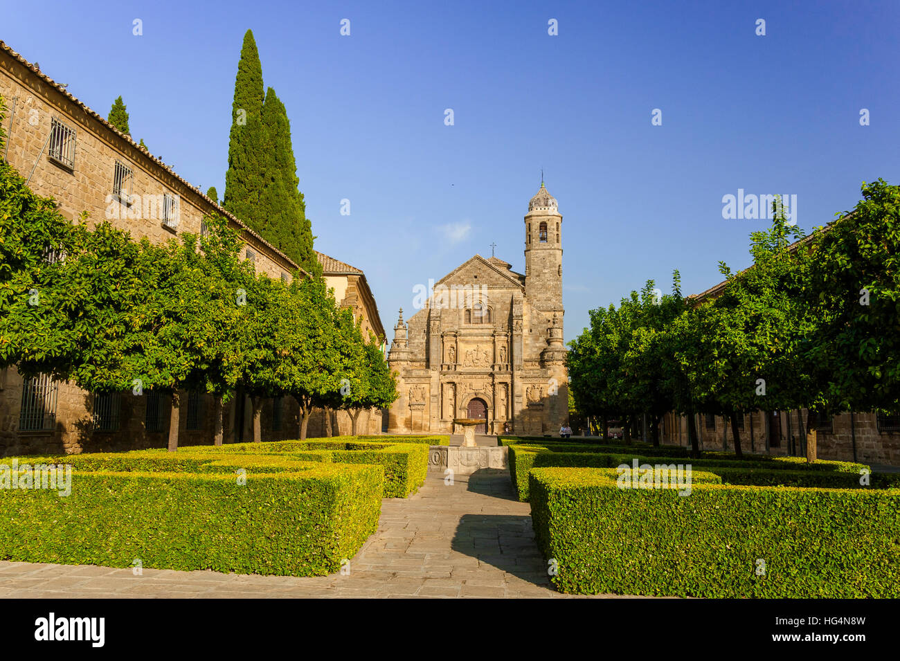 Cappella di San Salvador, città di Ubeda, zona monumentale, sito patrimonio mondiale dell'UNESCO, provincia Jaen, Andalusia, Spagna Foto Stock