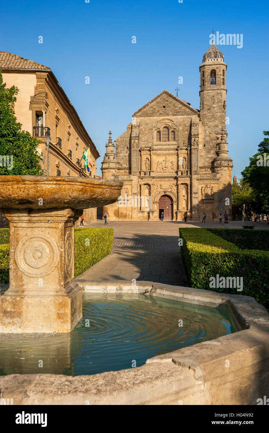 Cappella di San Salvador, città di Ubeda, zona monumentale, sito patrimonio mondiale dell'UNESCO, provincia Jaen, Andalusia, Spagna Foto Stock