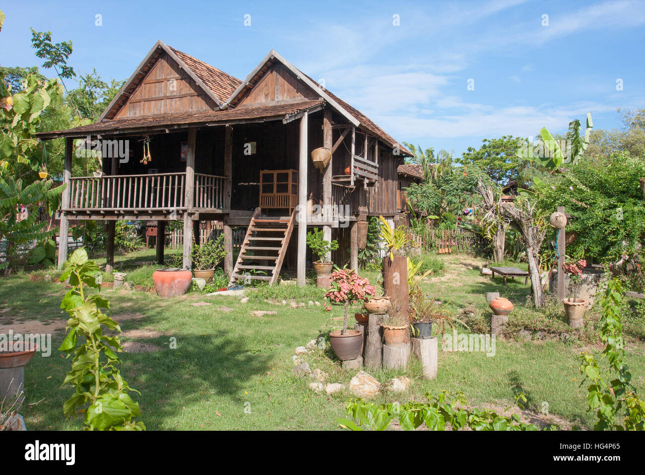 Stile casa Tailandese, Thailandia Foto Stock