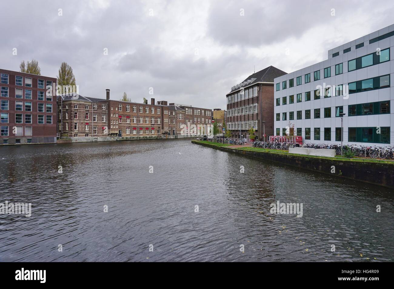 Campus di UVA. Fondata nel 1632, l'Università di Amsterdam (UVA) è la più grande università nei Paesi Bassi. Foto Stock