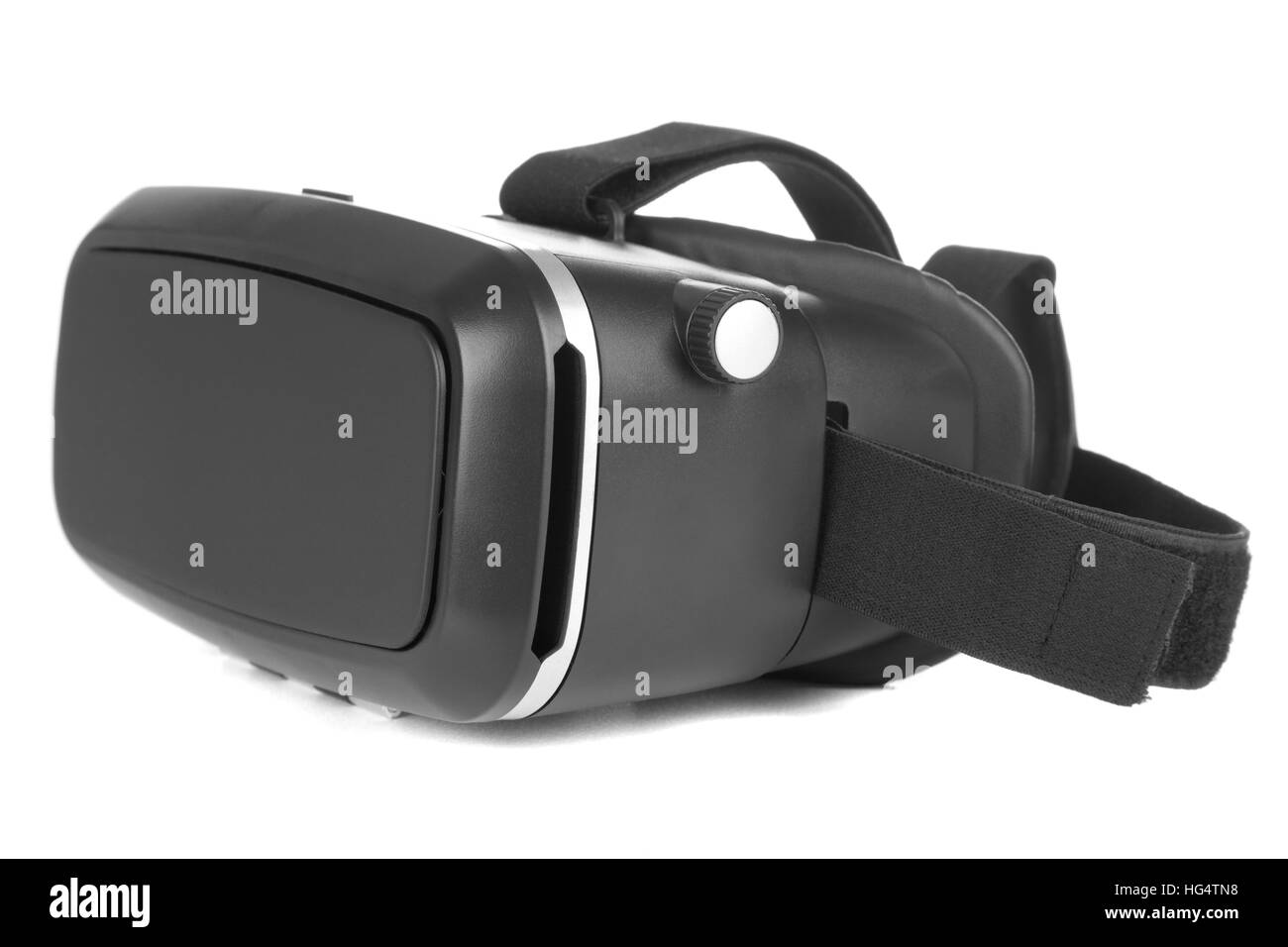 La realtà virtuale auricolare isolati su sfondo bianco Foto Stock