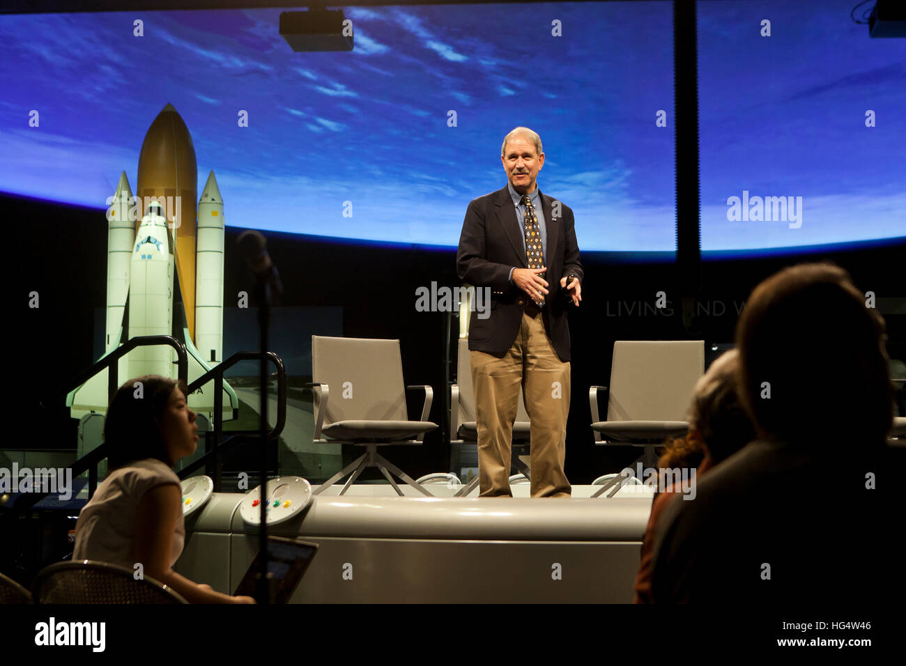 John Grunsfeld, space shuttle astronauta, scienziato ed ex capo della NASA la direzione di missione di scienza - Washington DC, Stati Uniti d'America Foto Stock