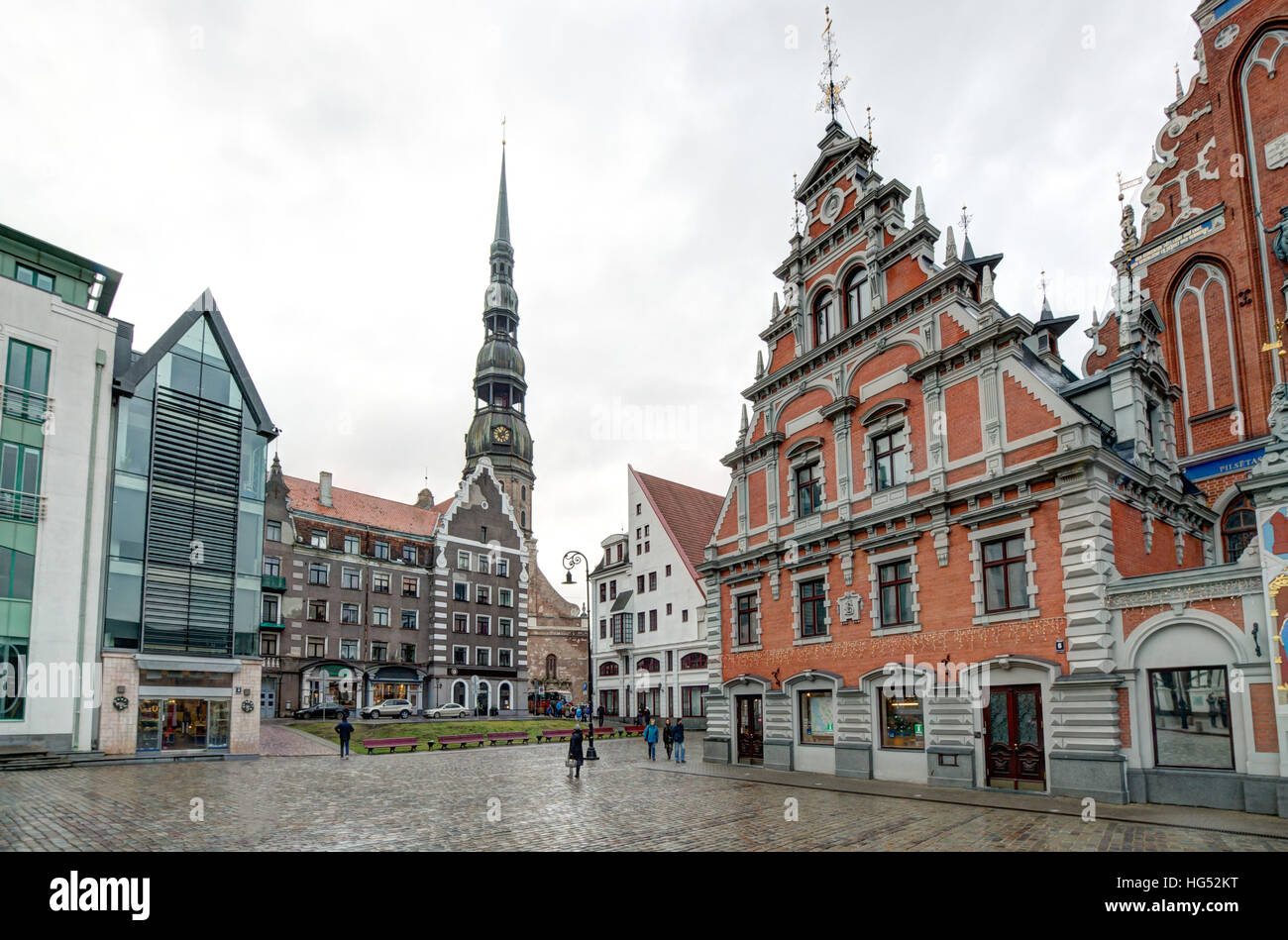 Casa delle Teste Nere (Riga, Lettonia capitale) Foto Stock