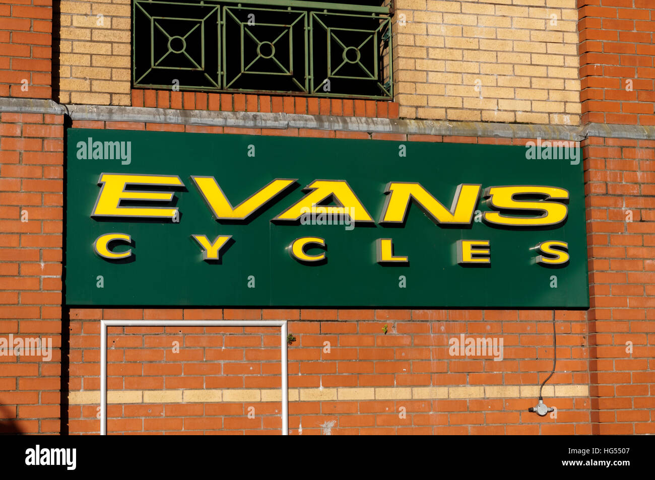 Cicli di Evans shop, Cardiff, Galles. Foto Stock