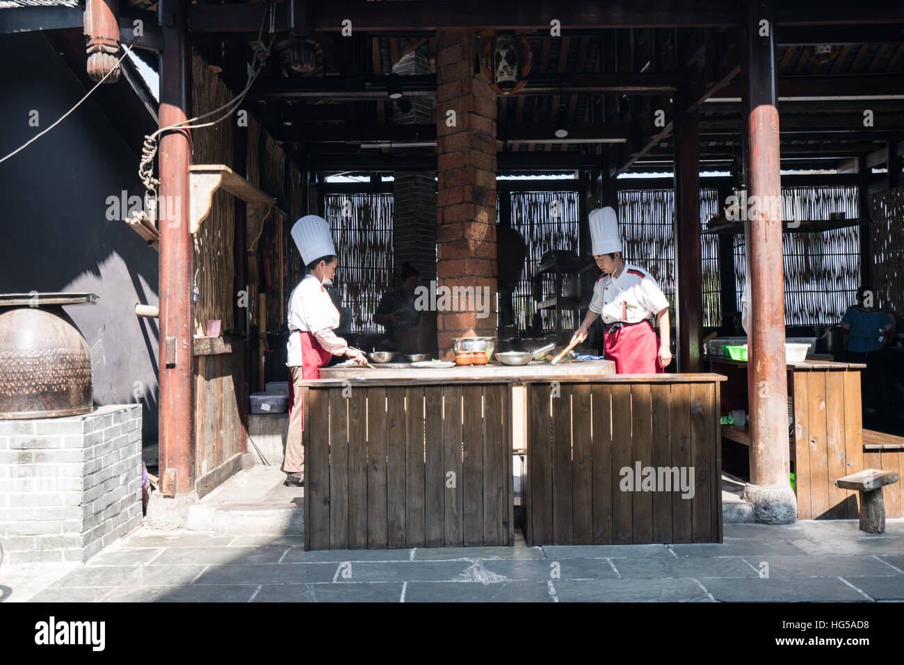 Tradizionale cucina cinese Foto Stock