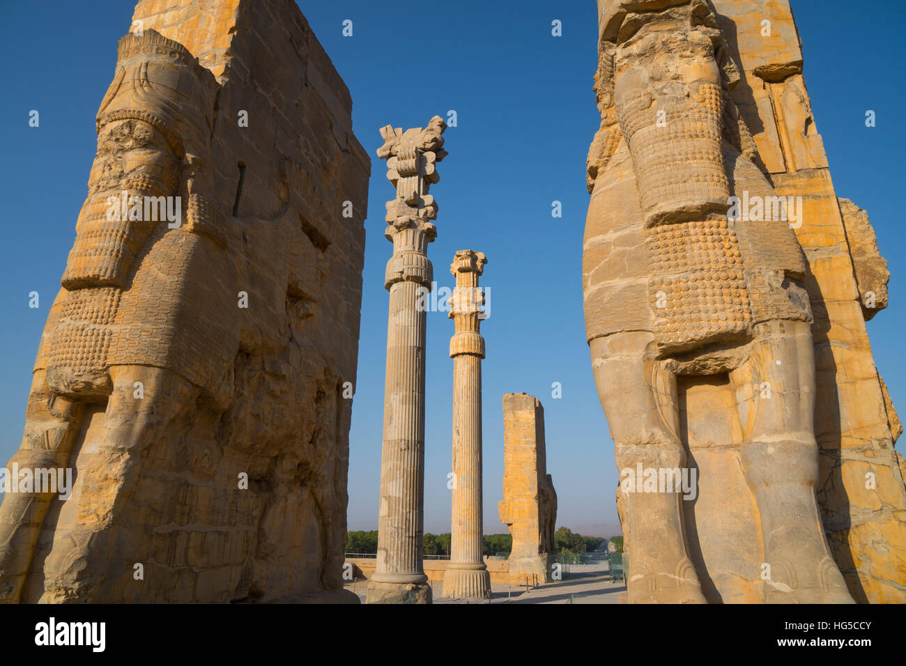 Tutte le nazioni Gateway, Persepolis, UNESCO, Iran, Medio Oriente Foto Stock