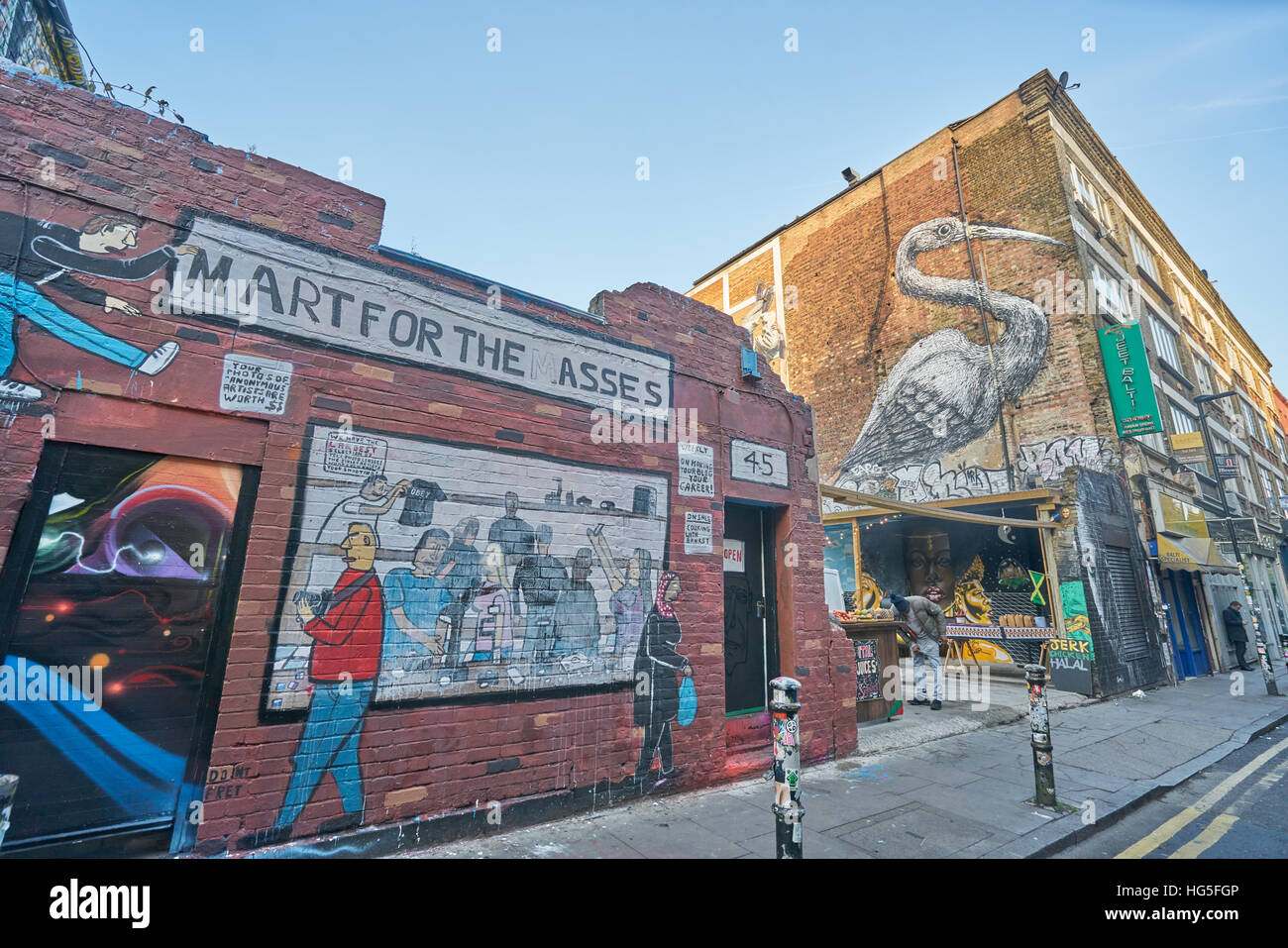 Hanbury Street, Brick Lane gru. Foto Stock