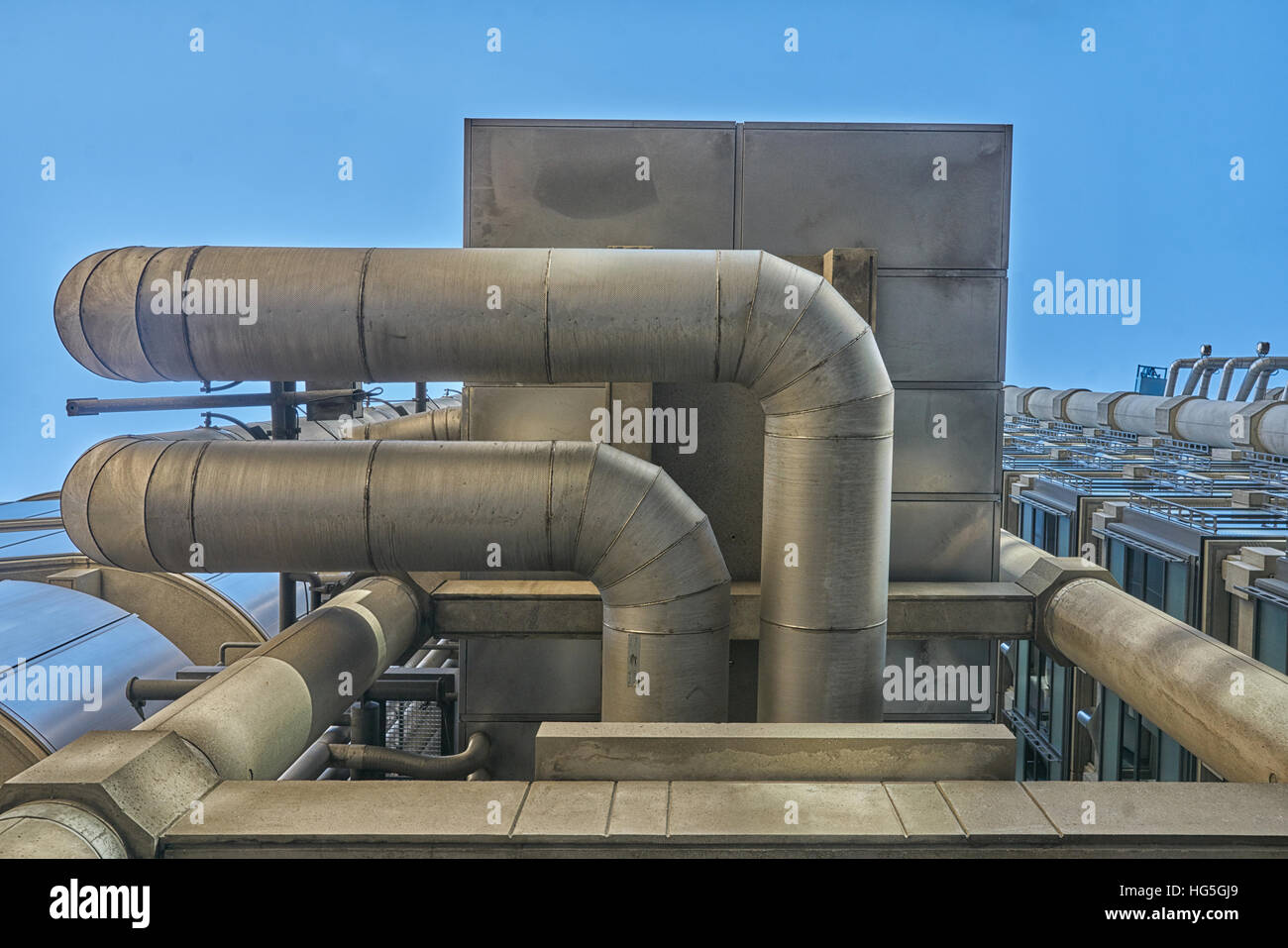 Lloyds costruzione di tubi di riscaldamento, Foto Stock