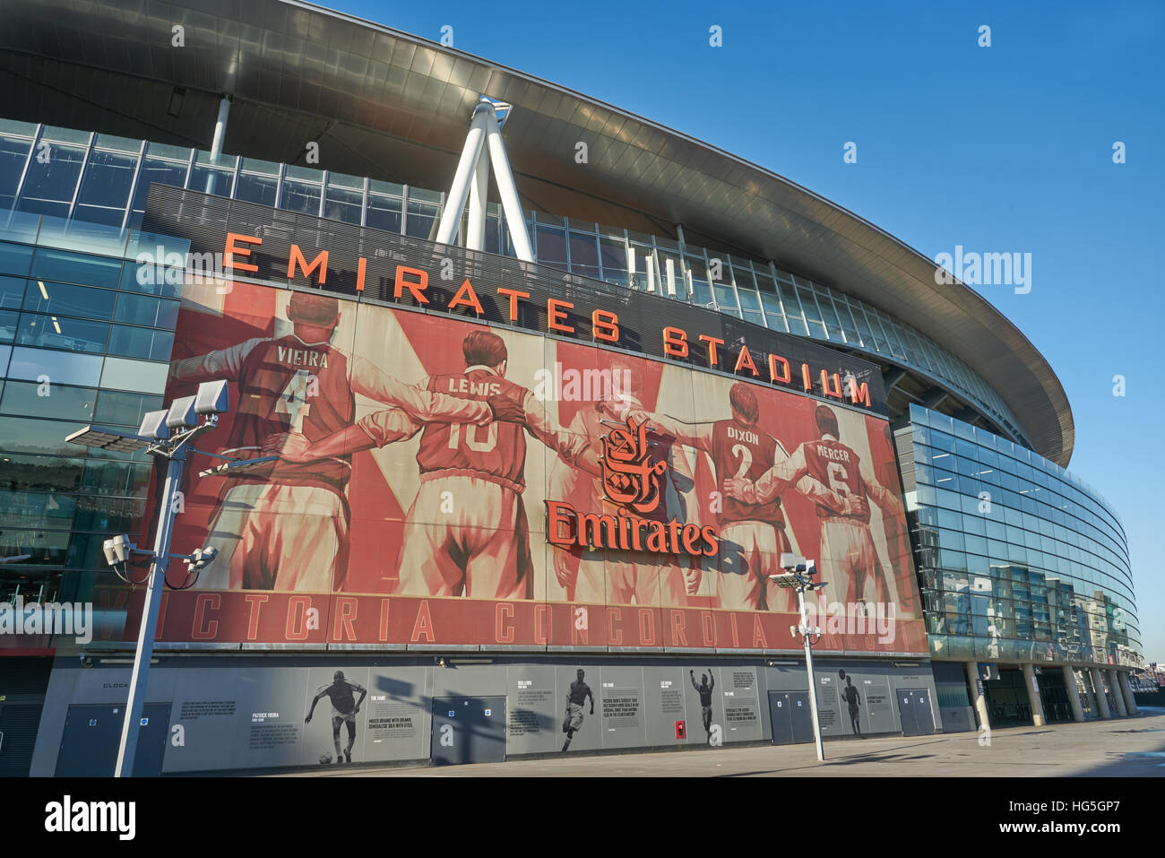 Arsenal Football Stadium. Emirates Stadium Foto Stock