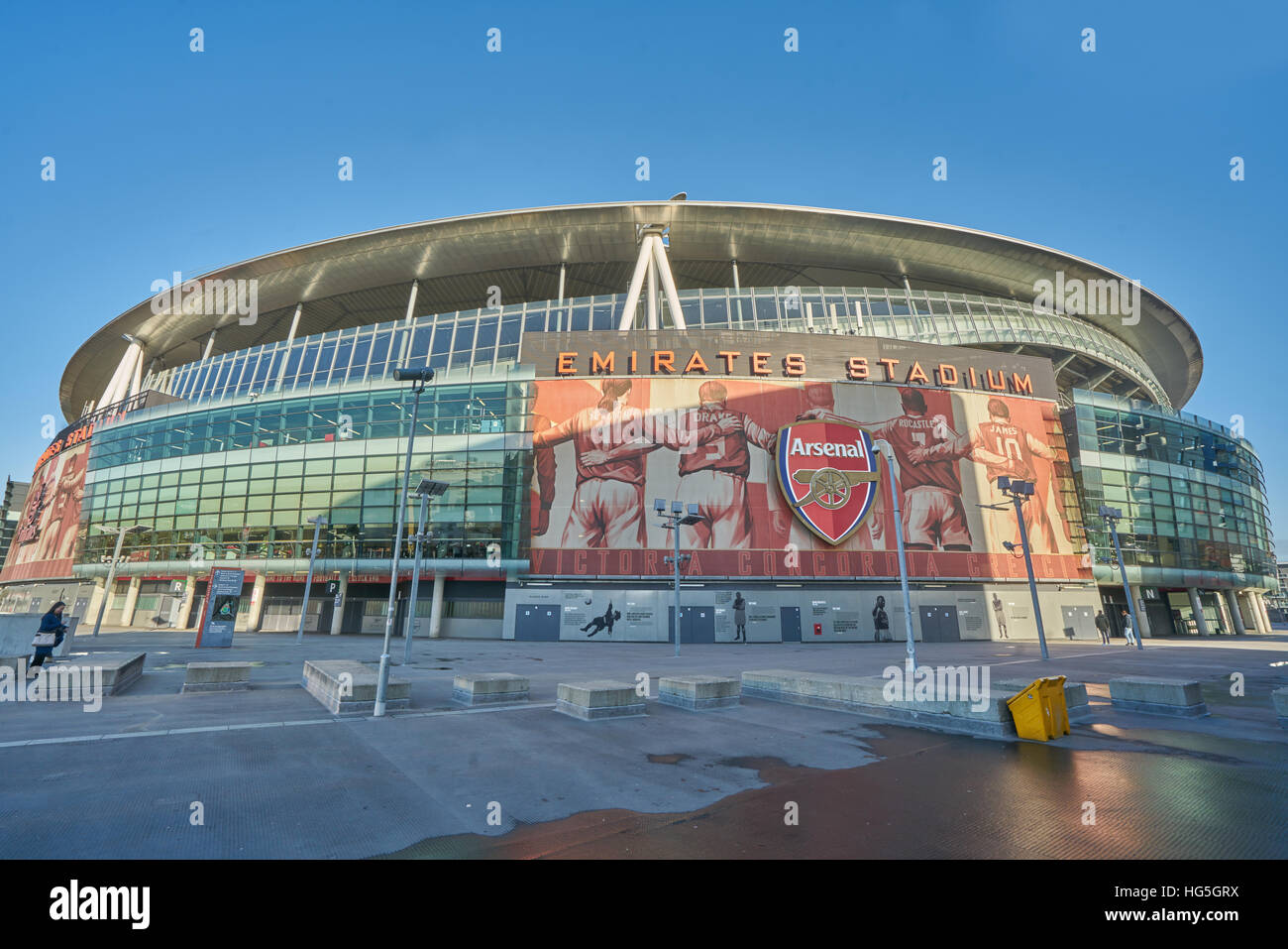 Arsenal Football Stadium. Emirates Stadium Foto Stock