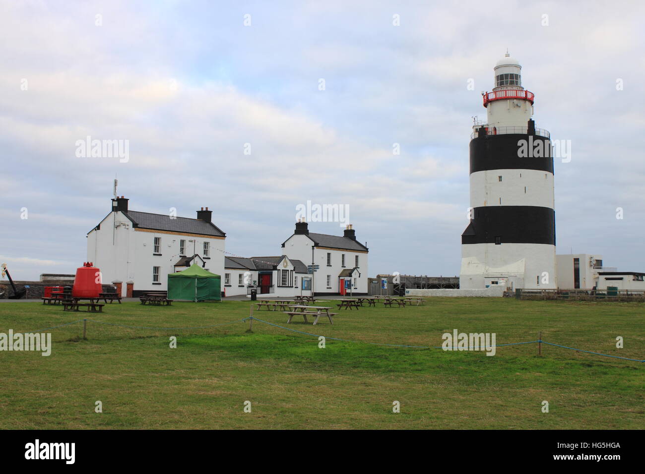 Faro di Hook gancio a testa, County Wexford, Irlanda Foto Stock