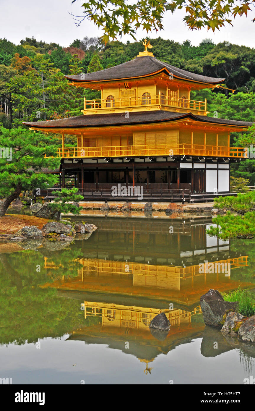 Tempio d'oro Kyoto in Giappone Foto Stock