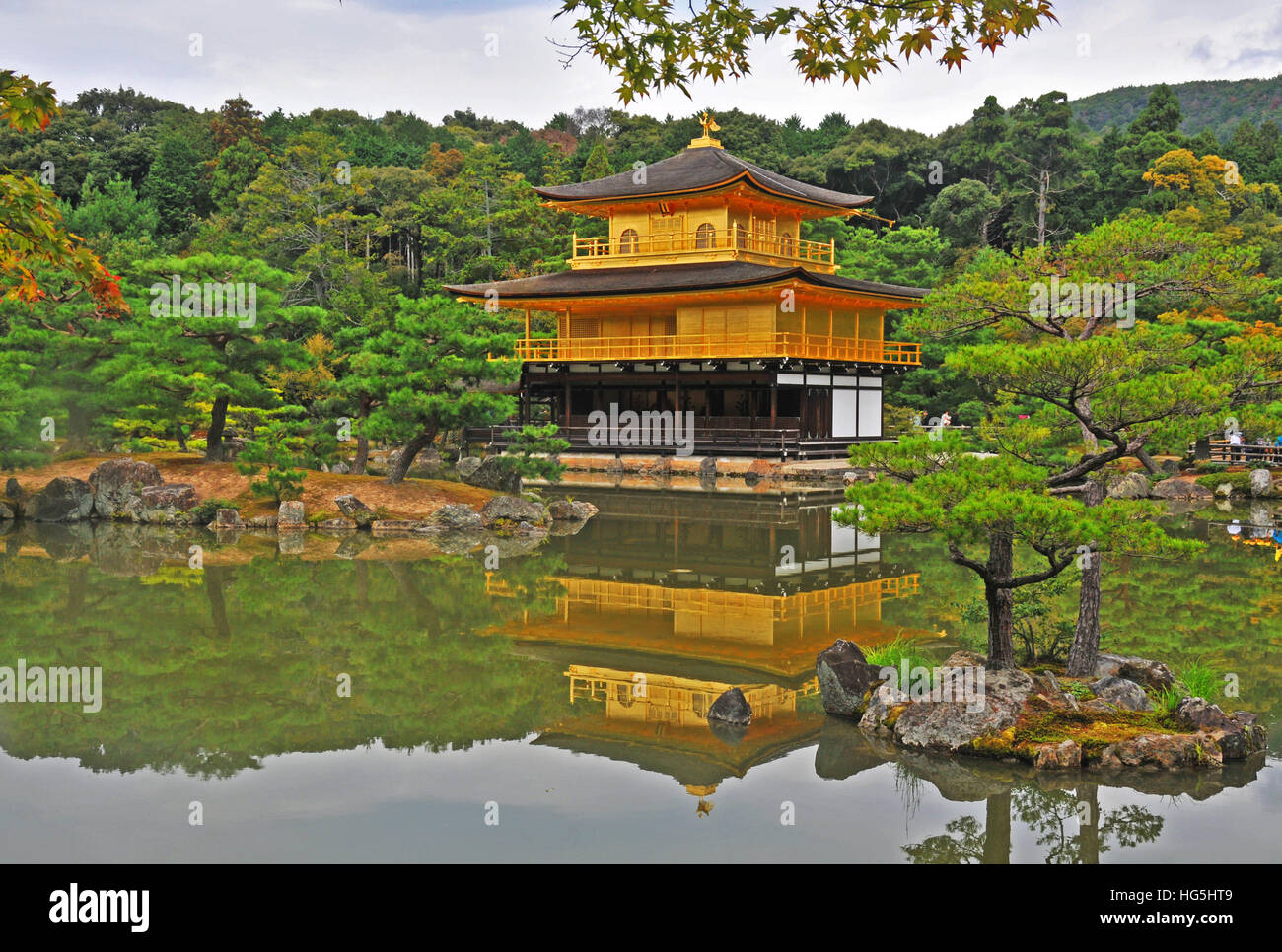 Tempio d'oro Kyoto in Giappone Foto Stock