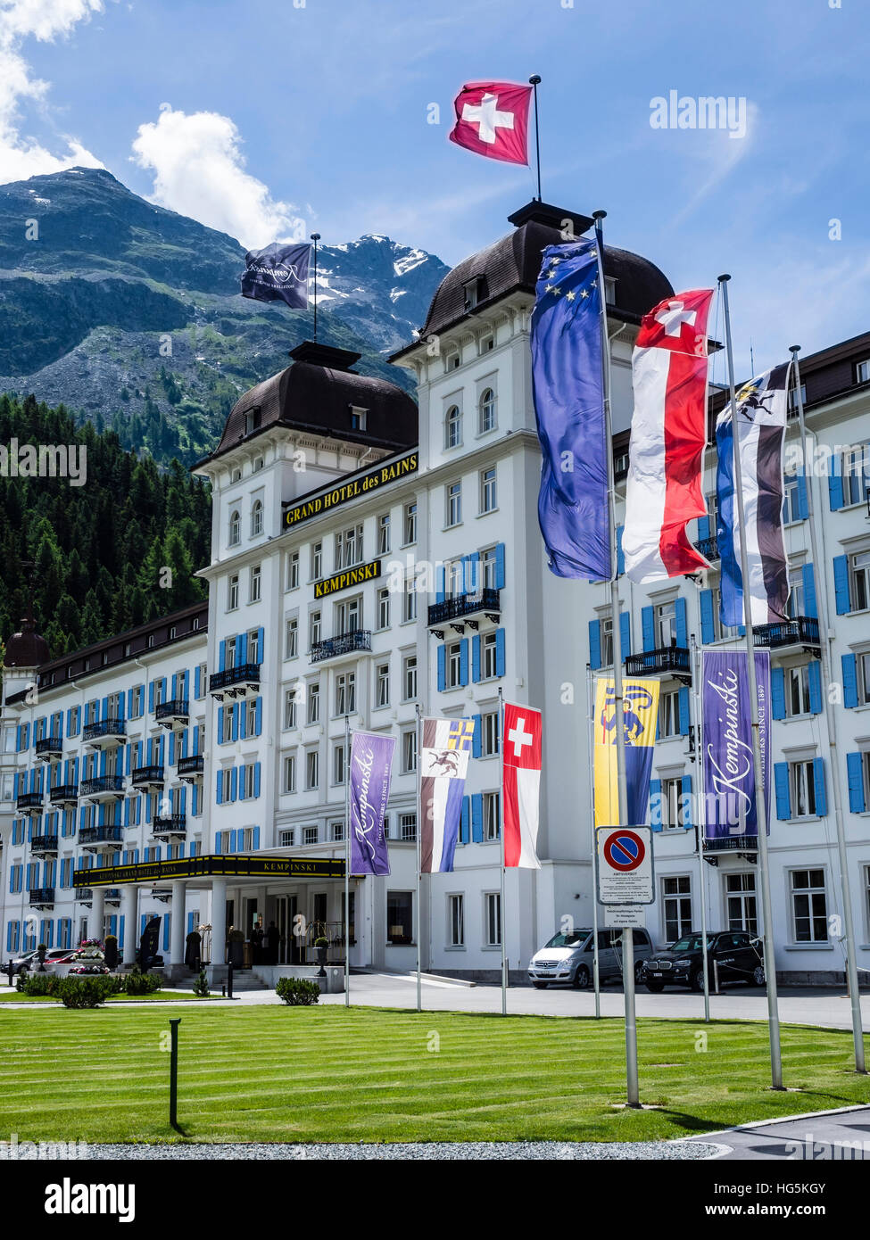 Hotel Kempinski, San Moritz Engadin, Svizzera Foto Stock