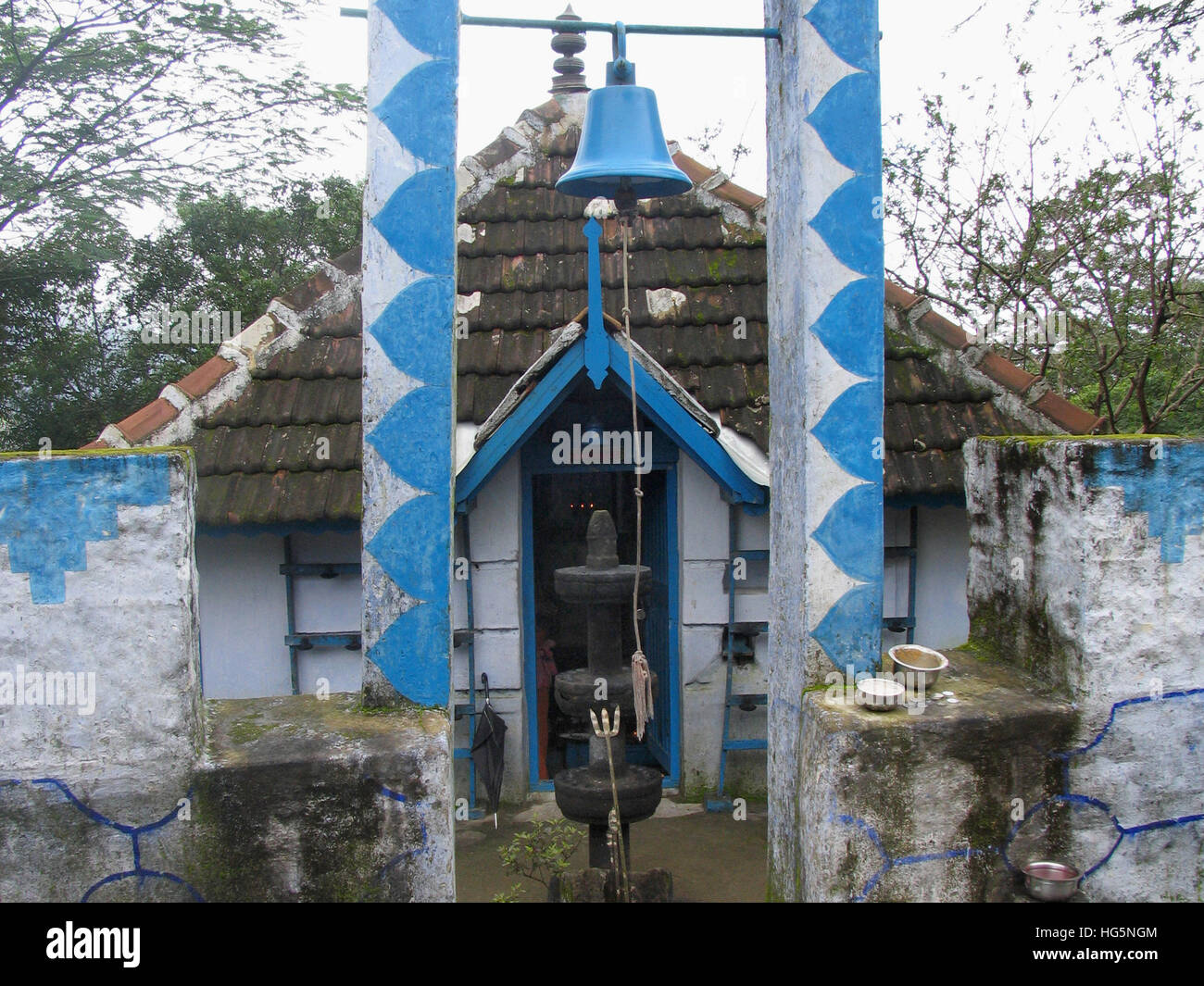 Tempio di Nelliyampathy colline, Kerala, India Foto Stock