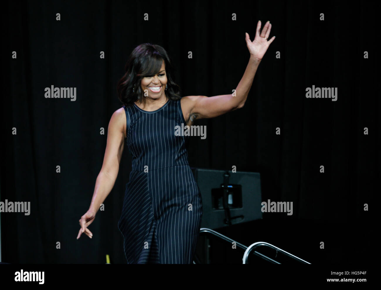 La First Lady Michelle Obama parla durante un SXSW keynote dedicata alla "Lasciate che le ragazze imparare' iniziativa il 16 marzo 2016 ad Austin, Texas. Foto Stock