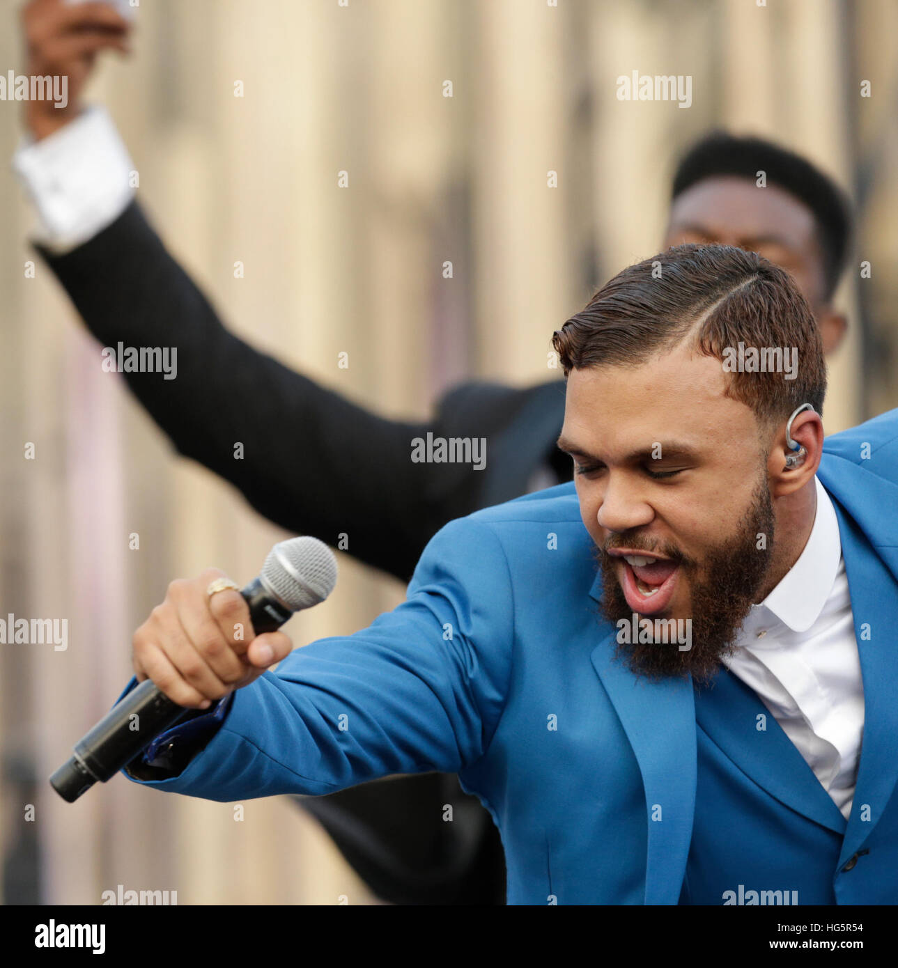 Jidenna effettuando al 2016 MTV Woodie awards al SXSW il 16 marzo 2016 ad Austin, Texas. Foto Stock