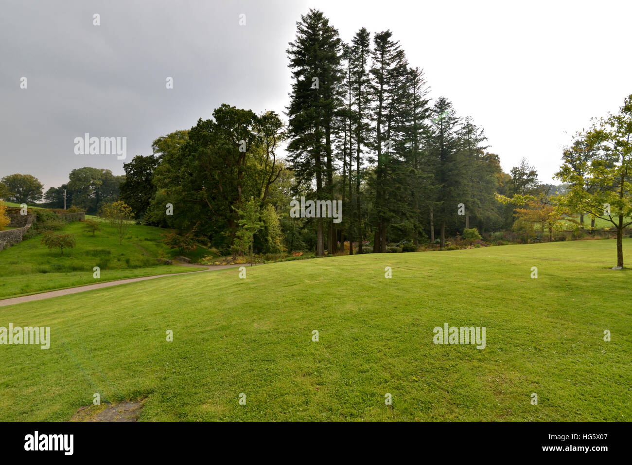 Giardini Aberglasney Foto Stock