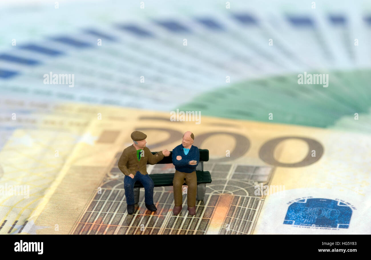 Simbolico per pensionato Foto Stock