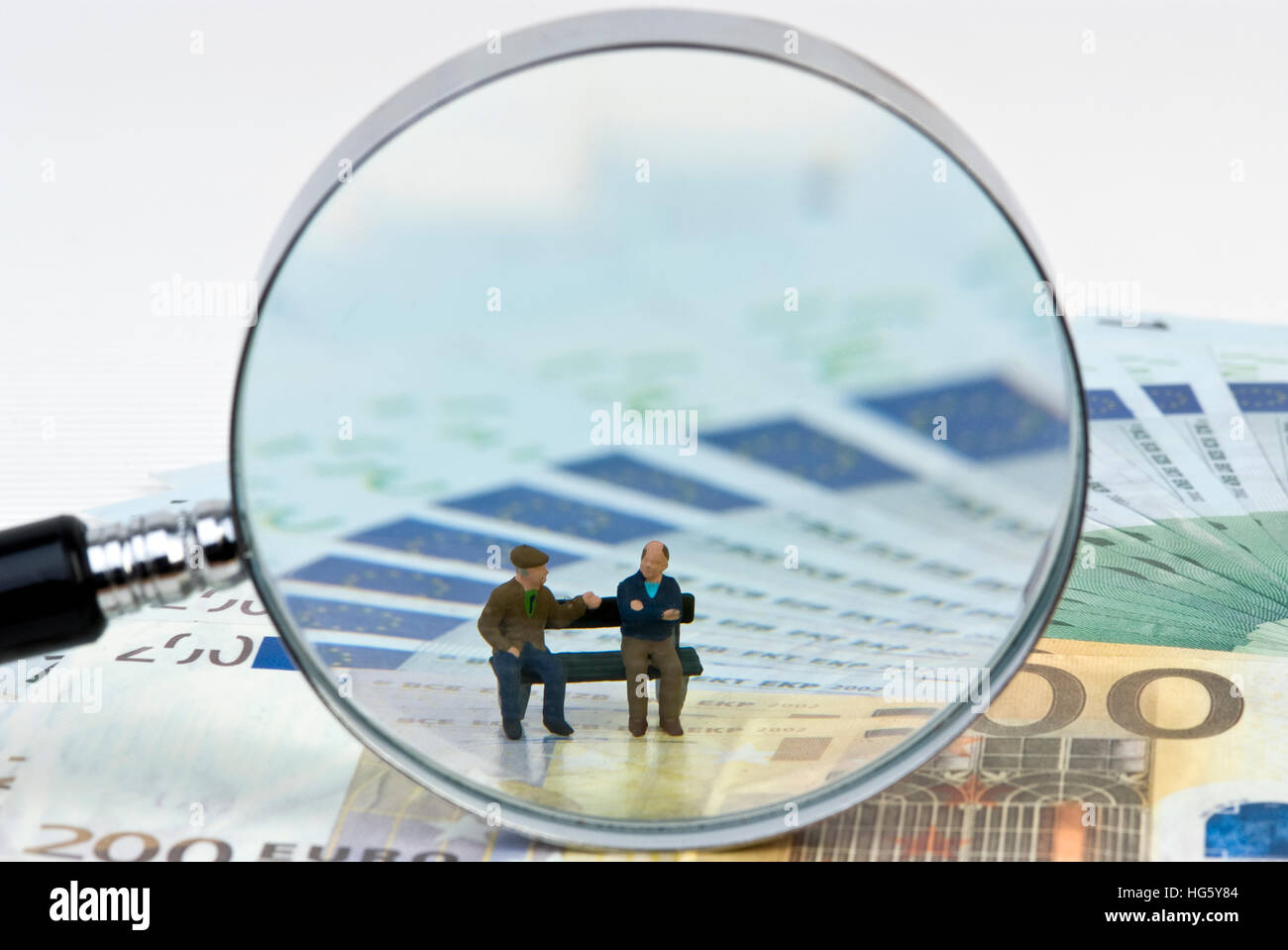 Simbolico per pensionato Foto Stock