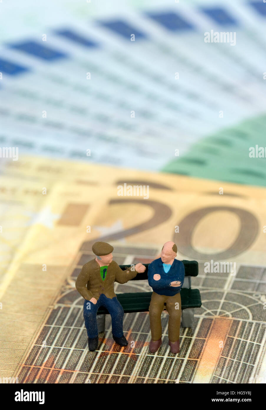 Simbolico per pensionato Foto Stock