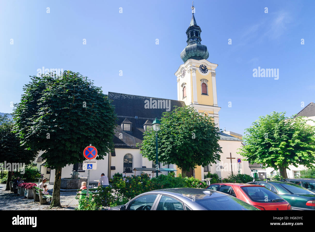Gmunden: chiesa parrocchiale, Salzkammergut, Oberösterreich, Austria superiore, Austria Foto Stock