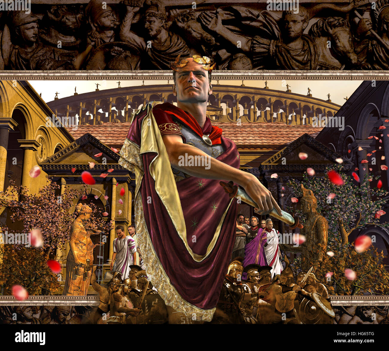 La politica del senato romano durante la repubblica. Foto Stock