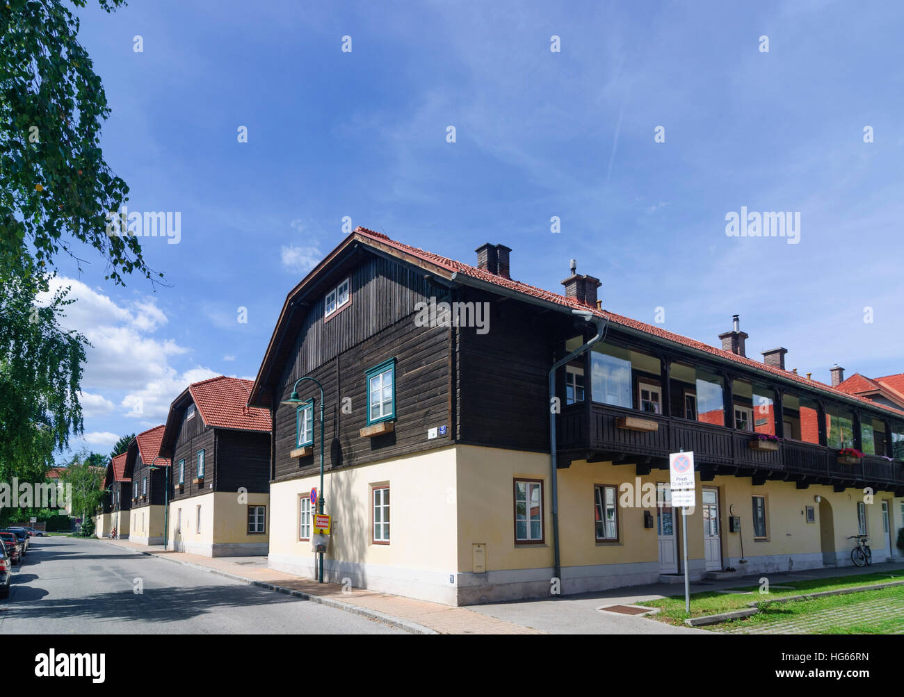Berndorf: Krupp insediamento, Sechshaus Wienerwald, Vienna Woods, Niederösterreich, Austria Inferiore, Austria Foto Stock