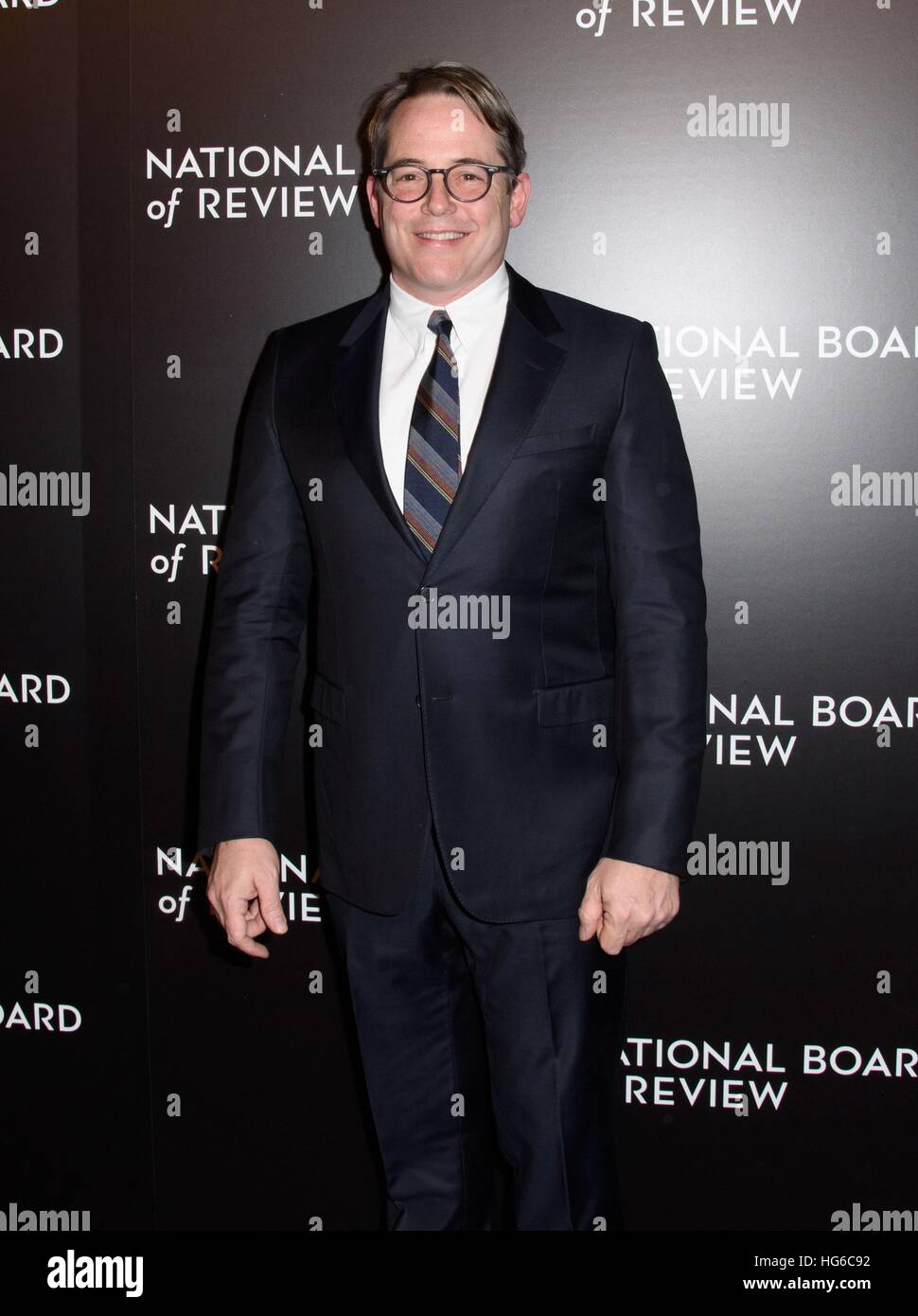 New York, NY, STATI UNITI D'AMERICA. 4 gennaio, 2017. Matthew Broderick presso gli arrivi per il National Board of Review Awards 2017, Cipriani 42nd Street, New York, NY Gennaio 4, 2017. © RCF/Everett raccolta/Alamy Live News Foto Stock