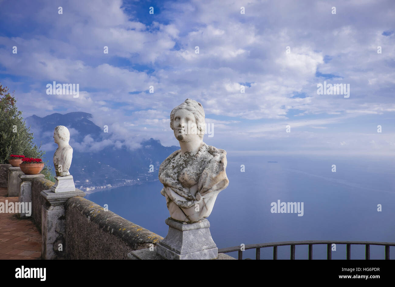 Almafi coast città di ravello,Italia Foto Stock