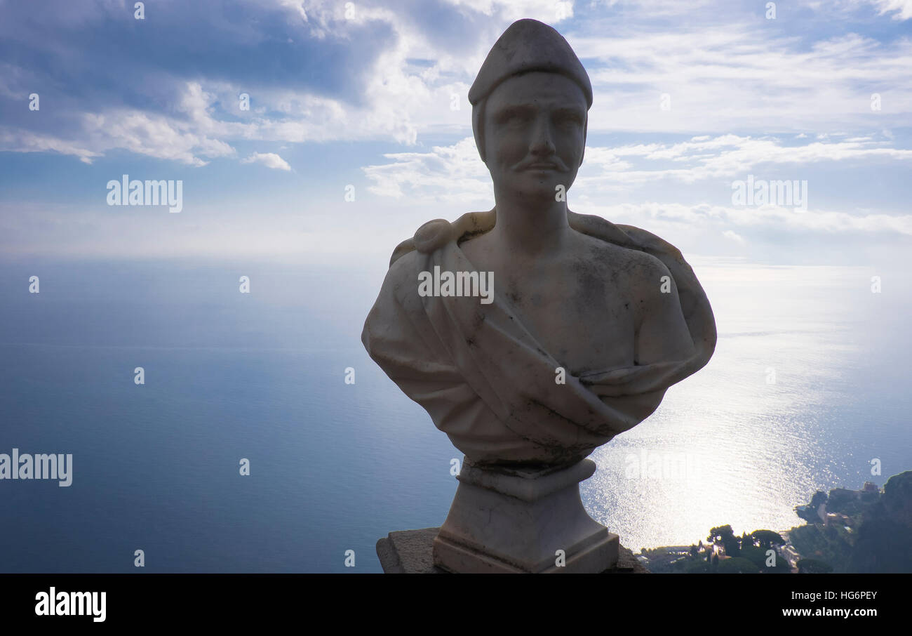 Almafi coast città di ravello,Italia Foto Stock