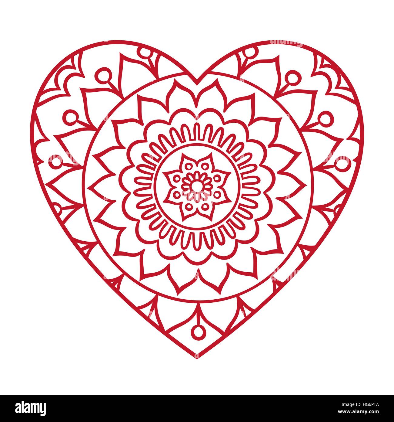 Doodle Cuore Il Giorno Di San Valentino Card Profilo Design