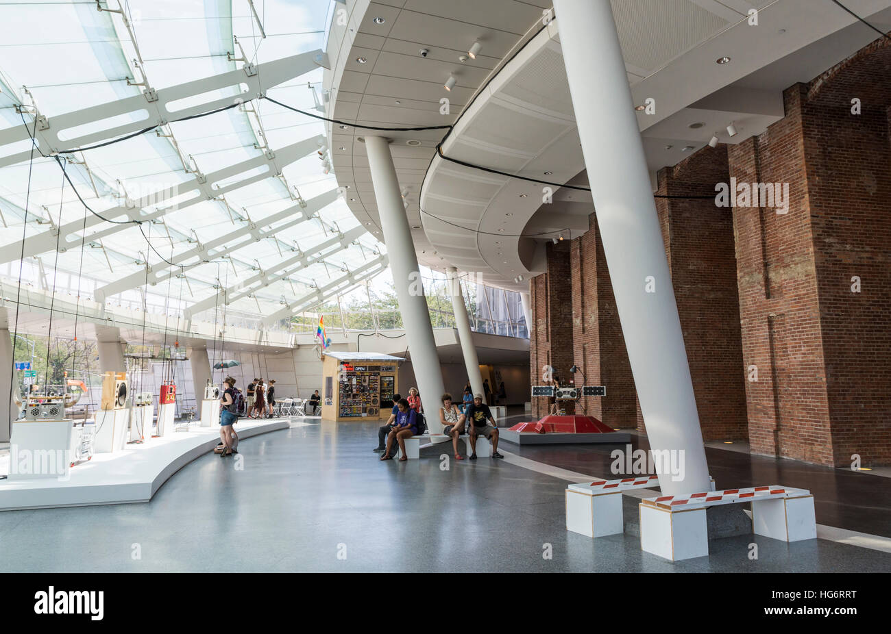 Atrio Interno del Brooklyn Museum, Brooklyn, New York. Foto Stock