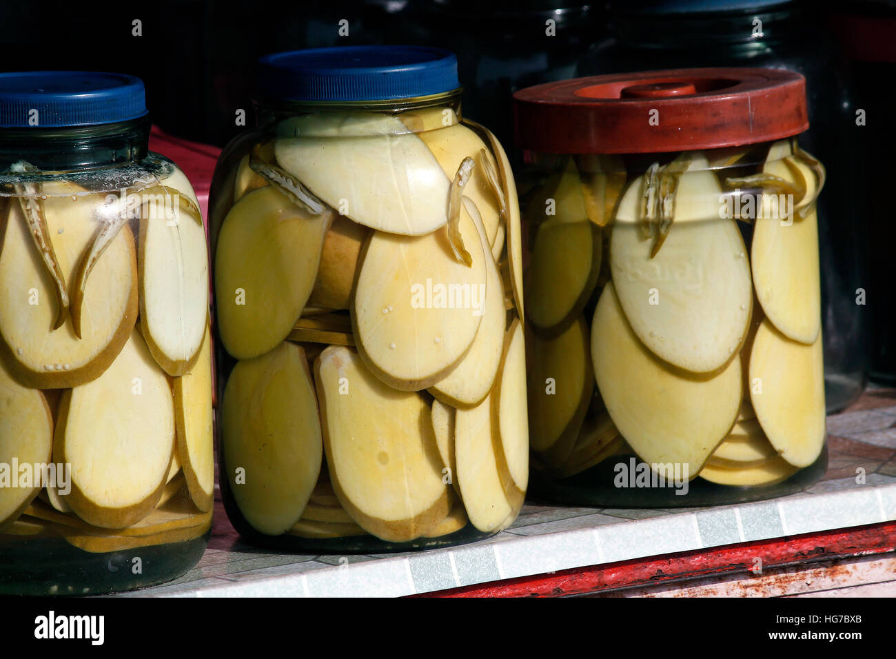 Conservato in Foto Stock