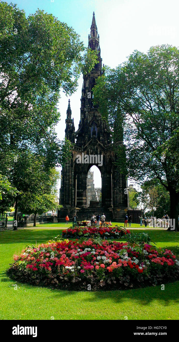 Monumento di Scott, Edimburgo Memorial Foto Stock