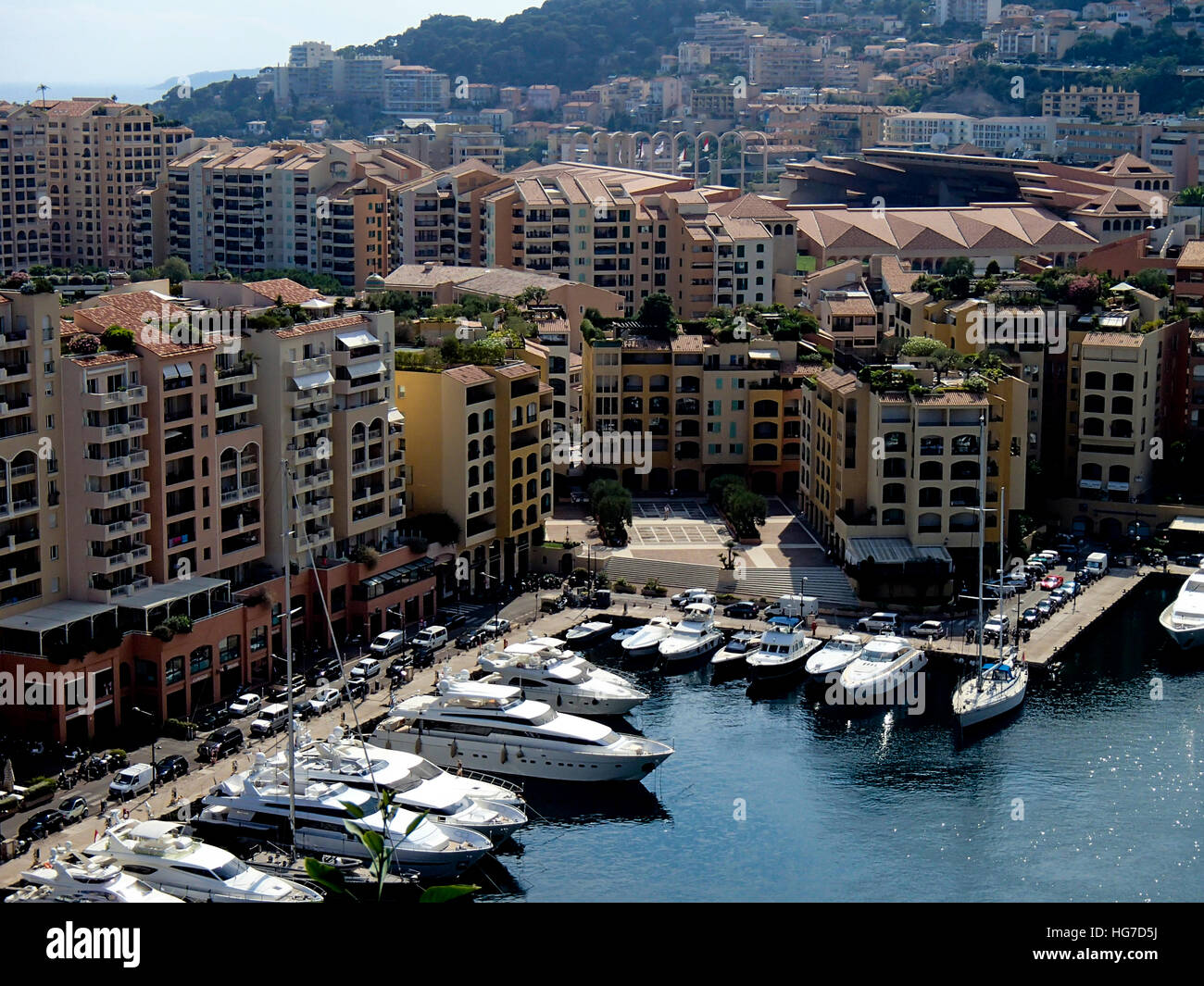 Porto di Monaco, Fontvielle Harbour Foto Stock