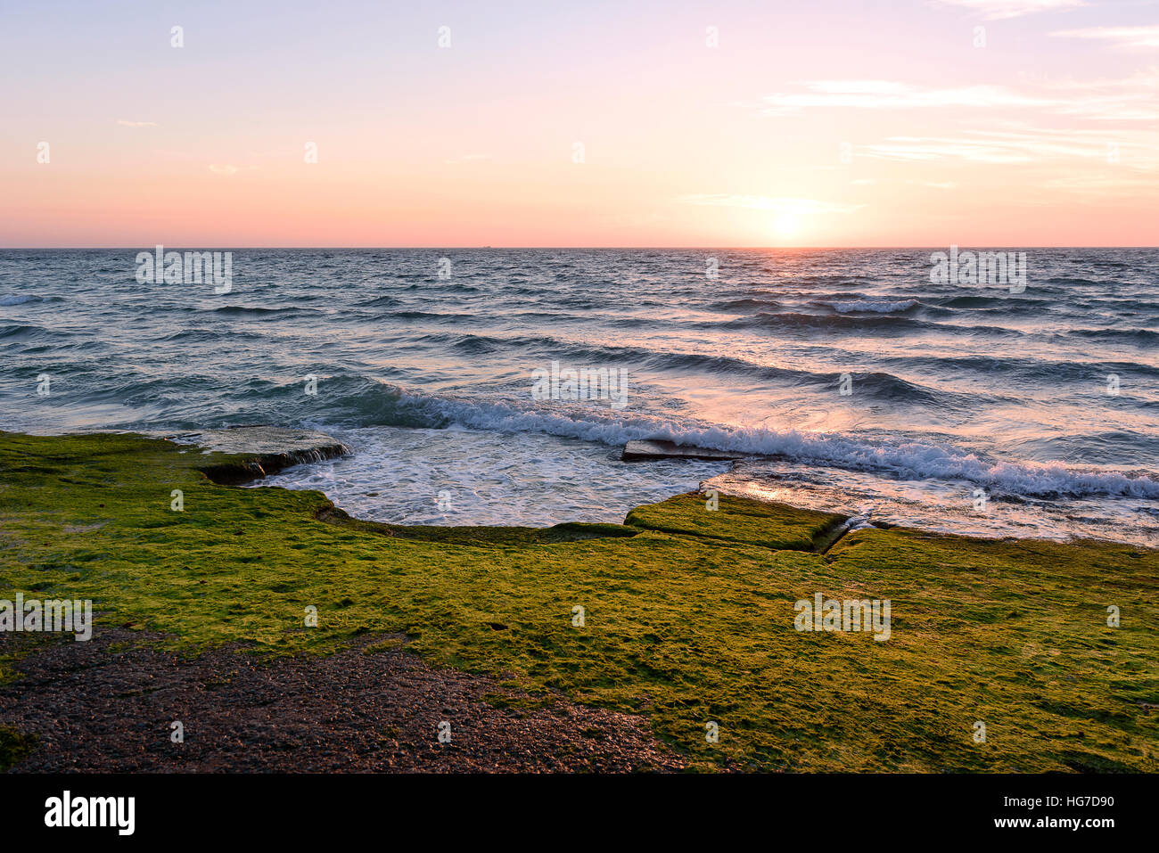 Bel Tramonto in Kish Island, Iran. Foto Stock