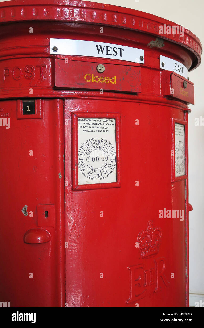 Display internazionale, British Casella Postale, James A. Farley principale ufficio postale, Chelsea, New York Foto Stock