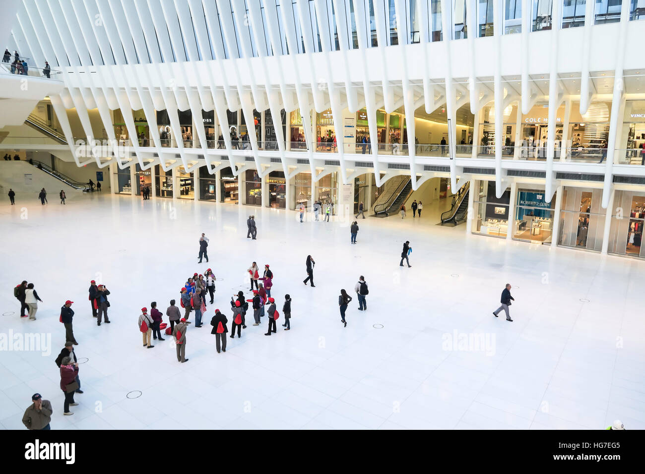 L'occhio al Westfield World Trade Center, la parte inferiore di Manhattan, New York, Stati Uniti d'America Foto Stock