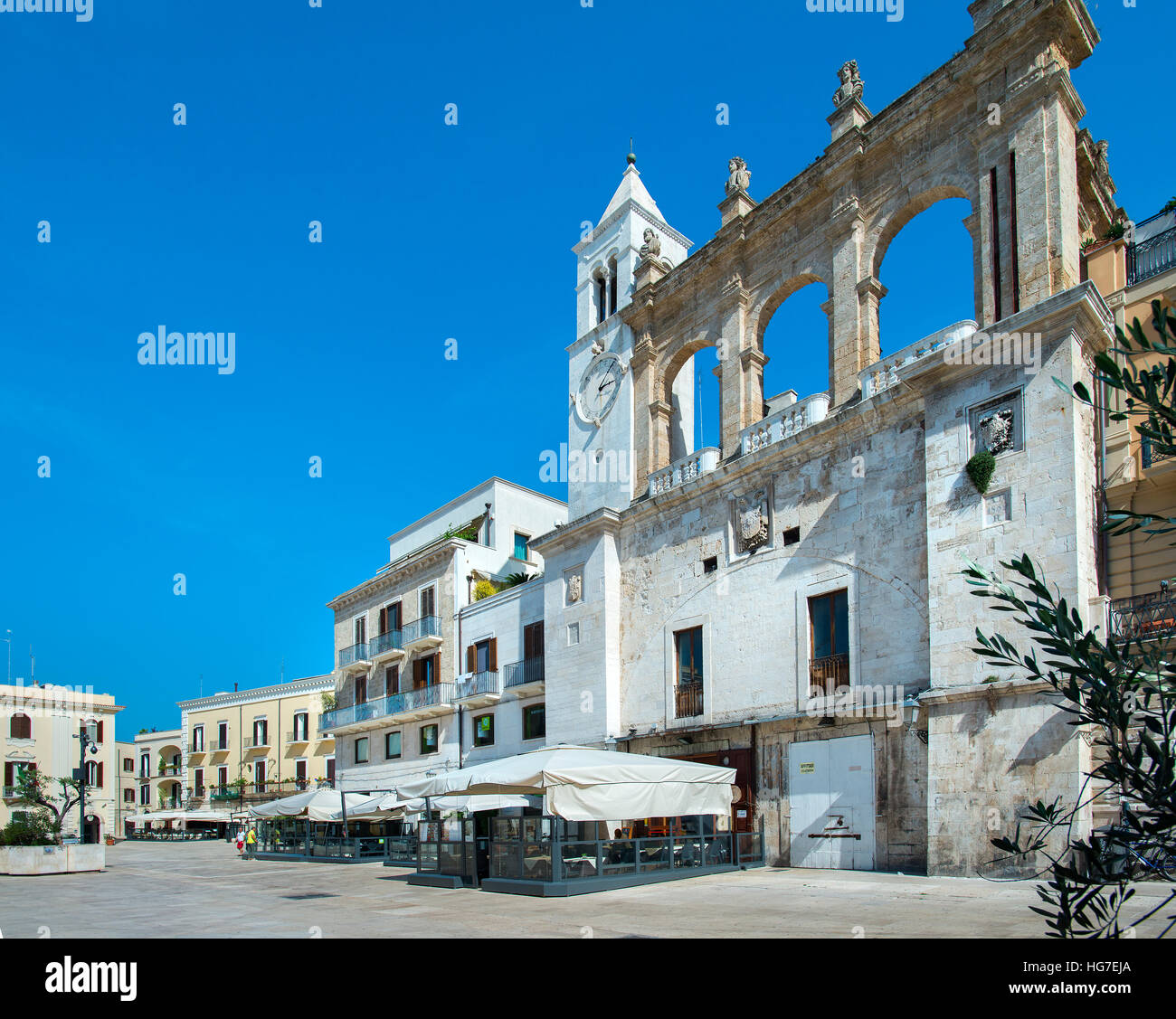 Piazza Mercantile, bari, puglia, Italia Foto Stock