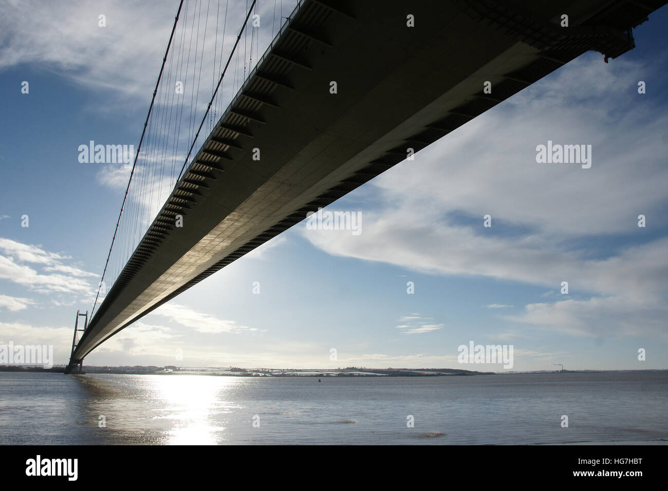 Humber Bridge, Hessle, East Yorkshire Foto Stock