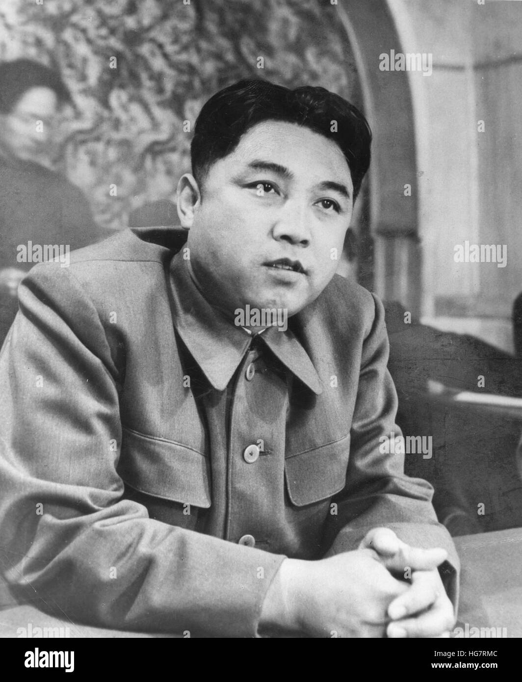 Kim Il-Sung, Presidente del Consiglio dei ministri del popolo coreano la repubblica (Corea del Nord). Foto Stock