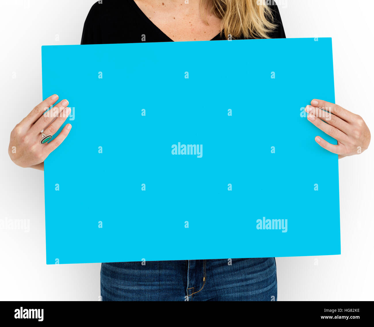 Targhetta vuota Copyspace concetto di comunicazione Foto Stock