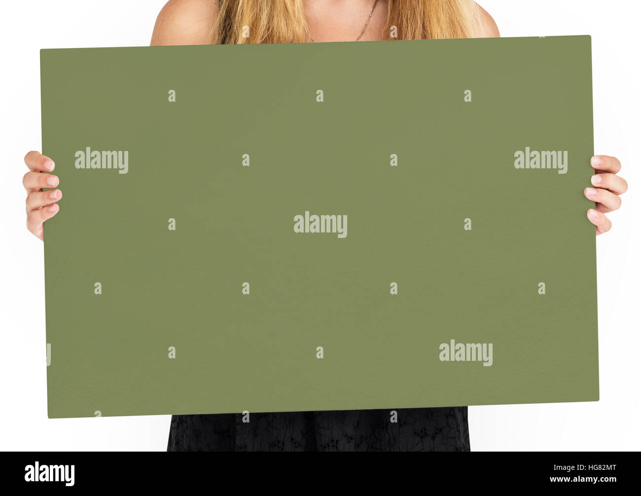 Targhetta vuota Copyspace concetto di comunicazione Foto Stock