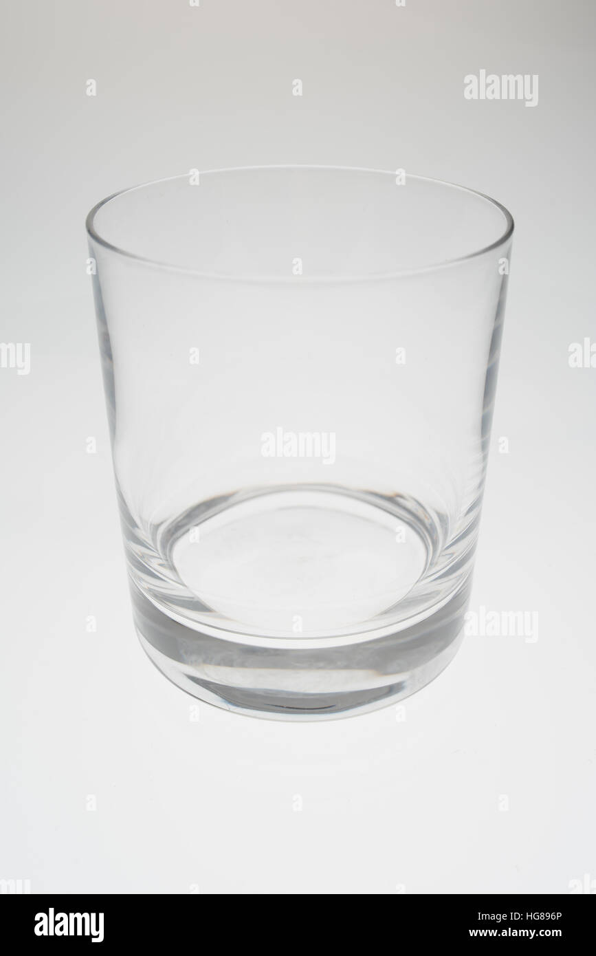 Close-up del bicchiere vuoto Foto Stock