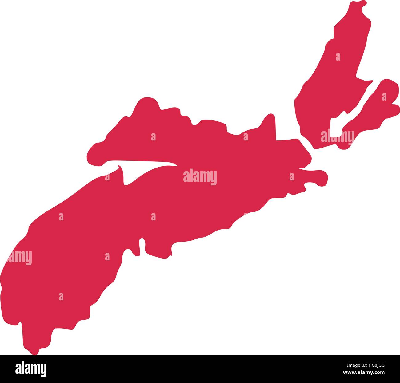 Nova Scotia provincia del Canada Illustrazione Vettoriale