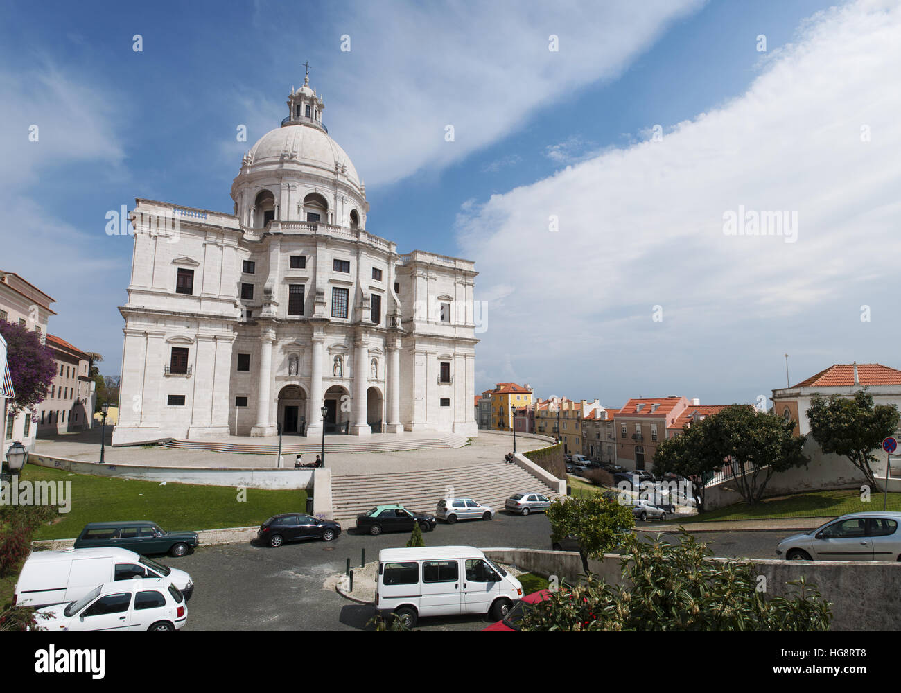 Lisbona: Chiesa di Santa Engracia, un secolo XVII ex chiesa, convertito nel XX secolo nel Pantheon Nazionale Foto Stock