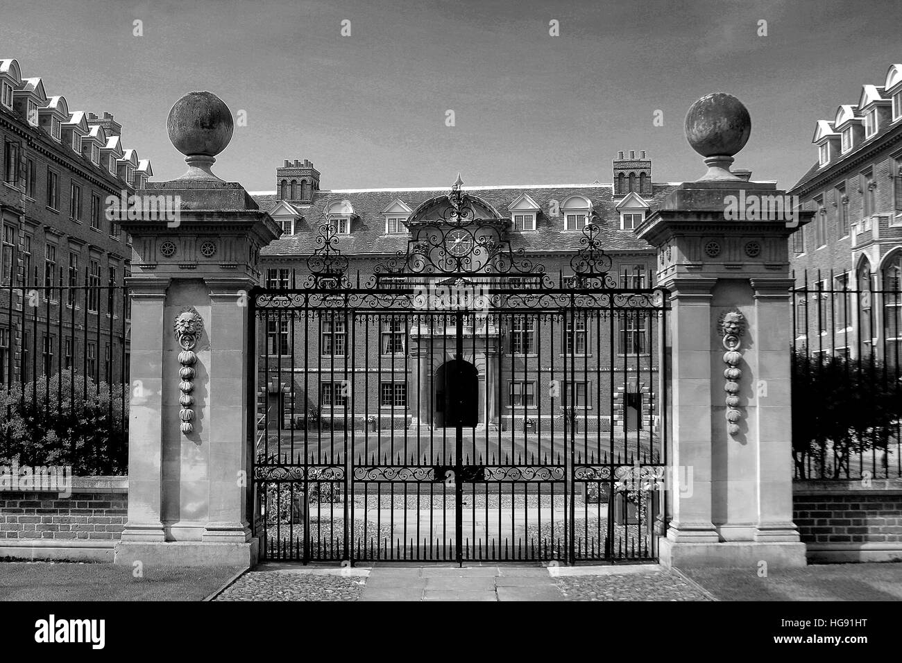 Saint Catherine's College, Kings Parade, della città di Cambridge Cambridgeshire; Inghilterra; Gran Bretagna; Regno Unito Foto Stock