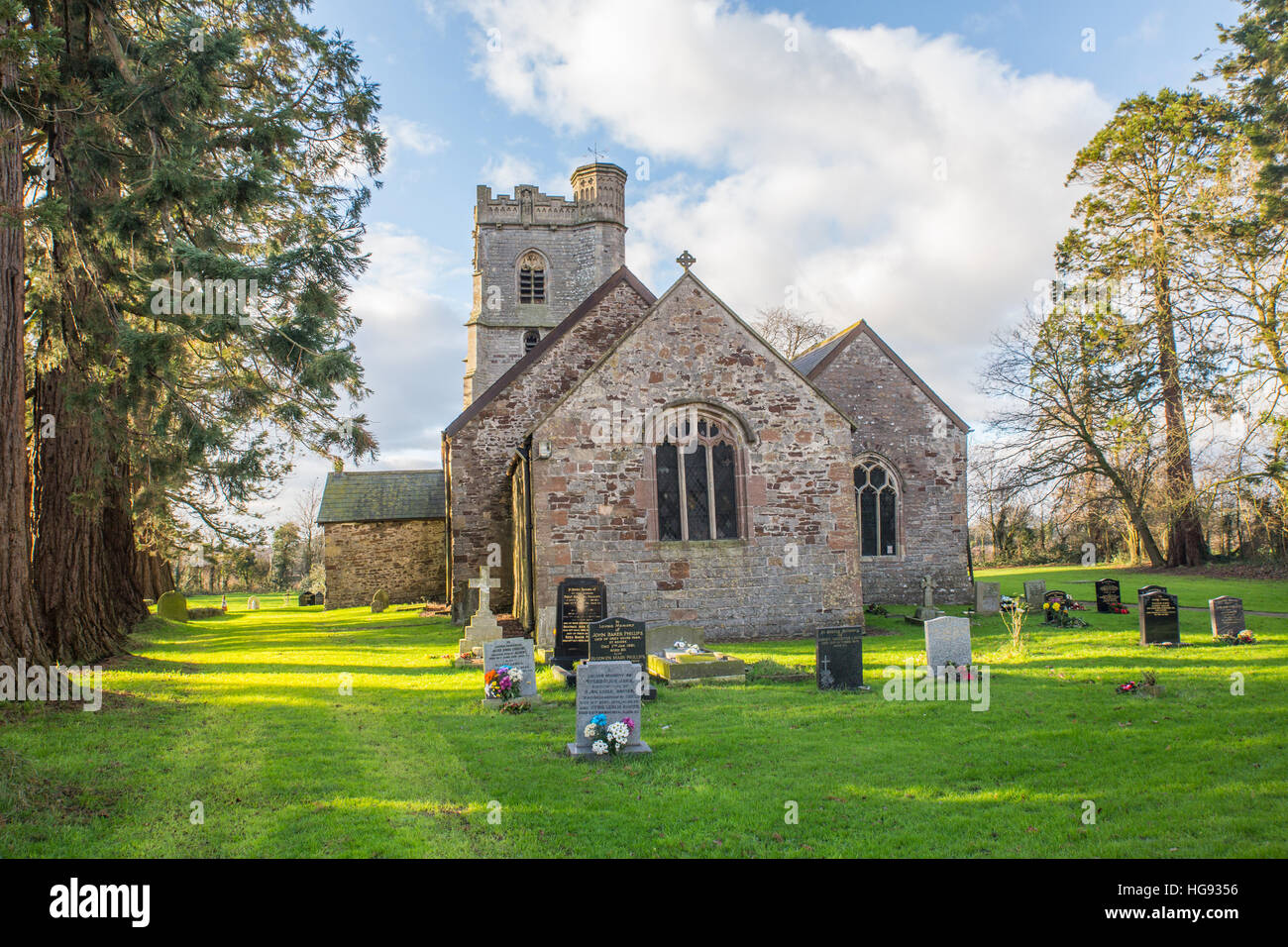 St sposa la Chiesa, Wentloog Foto Stock