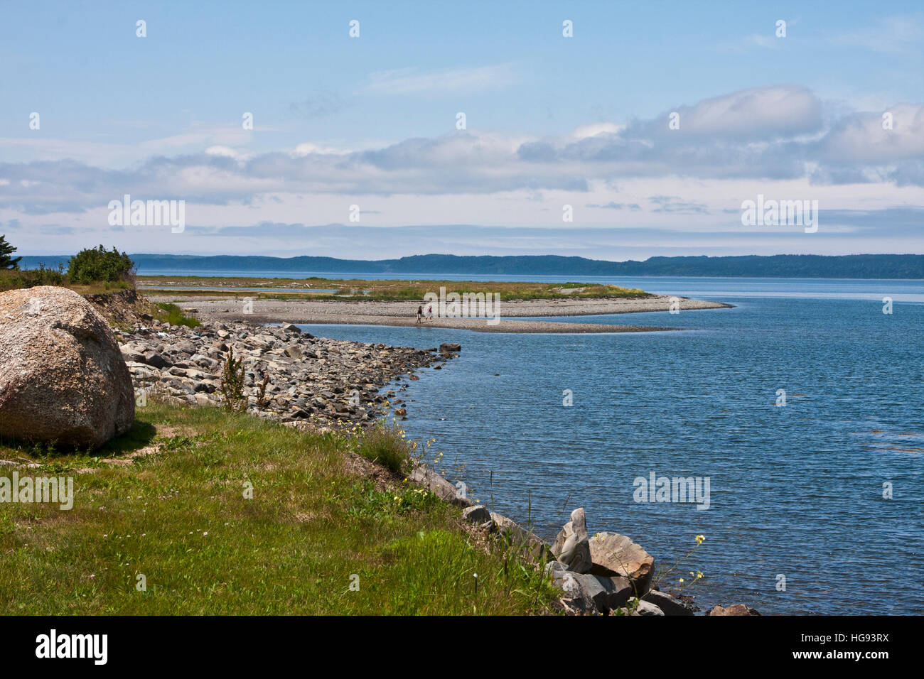 Gilbert's Cove faro, Digby, Contea di Digby Nova Scotia, Canada. St Mary's Bay, Digby collo, Gilbert Cove l'apertura. Foto Stock